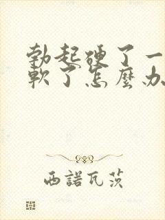 勃起硬了一会就软了怎么办