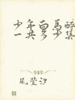 少年白马醉春风一共多少集?