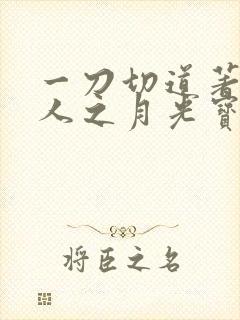 一刀切道著蛊真人之月光宝盒
