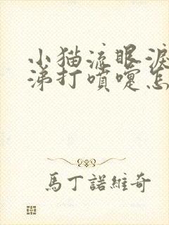 小猫流眼泪流鼻涕打喷嚏怎么治疗