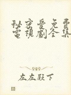 秘密爱免费观看电视剧全集完整版高清