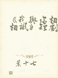 《我与你相见不相识》短剧封面