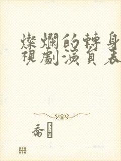 灿烂的转身 电视剧演员表