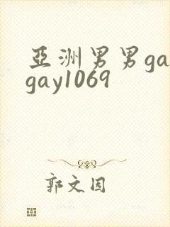 亚洲男男gaygay1069