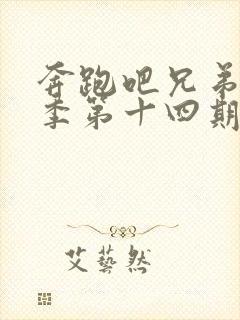 奔跑吧兄弟第一季第十四期完整版封面