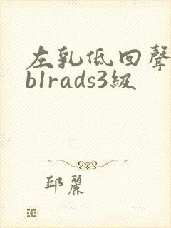 左乳低回声结节b1rads3级