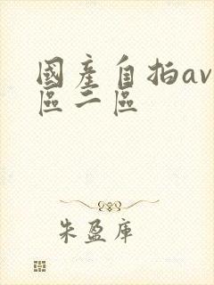 国产自拍av一区二区