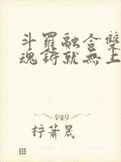 斗罗融合双生武魂铸就无上剑体免费阅读