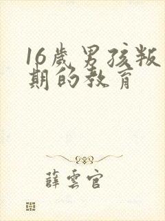 16岁男孩叛逆期的教育