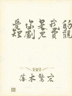 爱你是我的秘密短剧免费观看