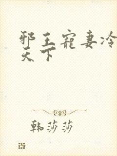 邪王宠妻冷妃医天下封面