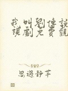 我叫刘传说 电视剧免费观看