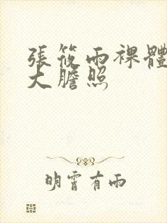 张筱雨裸体下部大胆照封面