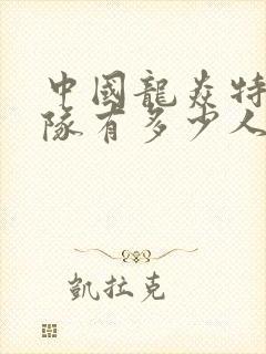 中国龙焱特种部队有多少人