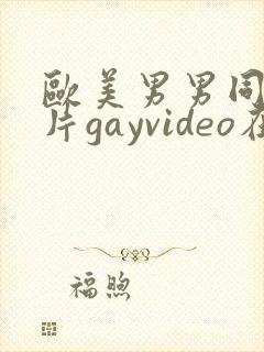 欧美男男同性恋片gayvideo在线看封面