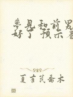 梦见和前男友和好了 预示着什么