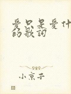 爱只是爱什么歌的歌词