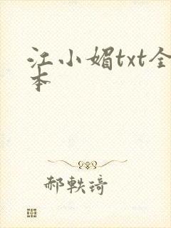 江小媚txt全本
