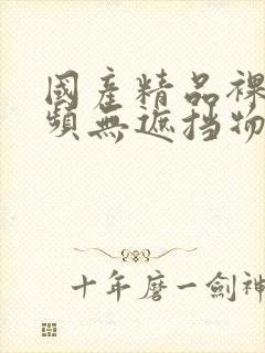 国产精品裸体视频无遮挡物