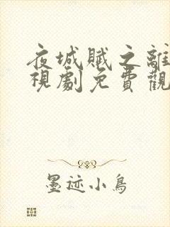 夜城赋之离生电视剧免费观看全集