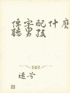 传字配什么字好听男孩