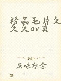 精品毛片久久久久久av爽