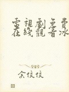 电视剧免费全集在线观看冰雨火