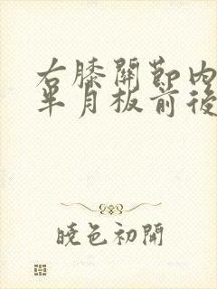 右膝关节内外侧半月板前后角变性