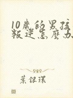 10岁的男孩子叛逆怎么办