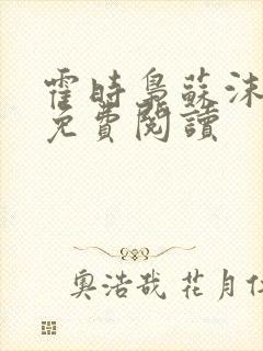 霍时枭苏沫小说免费阅读封面