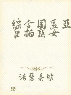 综合图区亚洲偷自拍熟女