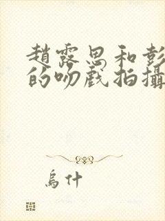 赵露思和彭冠英的吻戏拍摄花絮封面