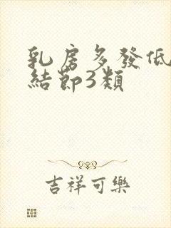 乳房多发低回声结节3类