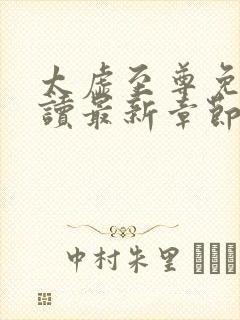 太虚至尊免费阅读最新章节