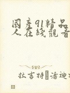 国产91精品成人在线观看
