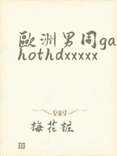 欧洲男同gayhothdxxxxx