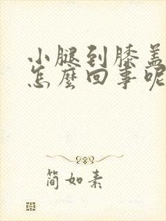 小腿到膝盖发凉怎么回事呢