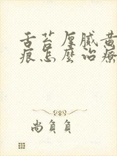 舌苔厚腻黄有齿痕怎么治疗封面