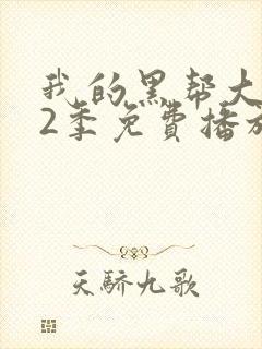 我的黑帮大佬第2季免费播放电视剧