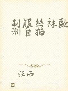 制服丝袜欧美亚洲自拍