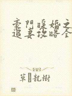 豪门暖婚之权爷追妻攻略全文免费阅读