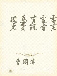 因为有家电视剧免费观看完整版封面