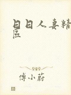 日日人妻精品一区