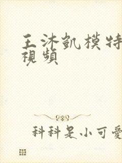 王沐凯模特走秀视频