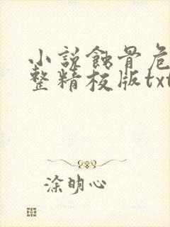 小说蚀骨危情完整精校版txt