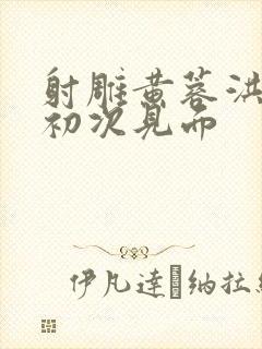 射雕黄蓉洪七公初次见面