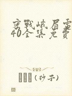 密战峨眉电视剧40全集免费观看封面