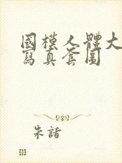 国模人体大尺度写真套图