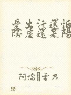 爱出汗还怕冷是阴虚还是阳虚