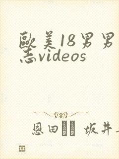 欧美18男男同志videos